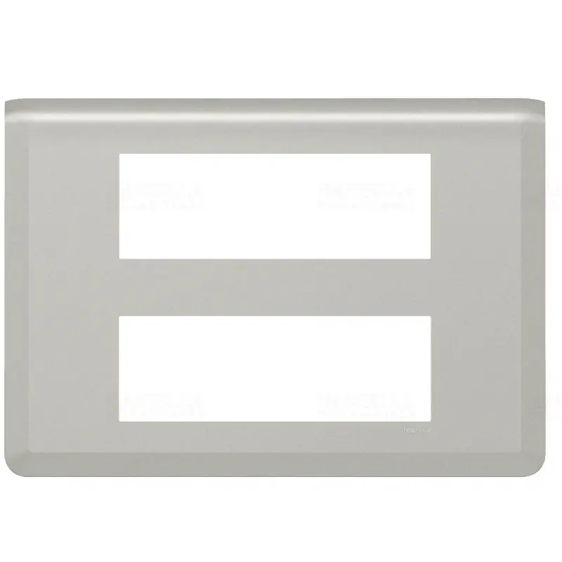 Legrand 079336L Program Mosaic keret 2x6modul, vízszintes, alumínium Ingyenes szállítás