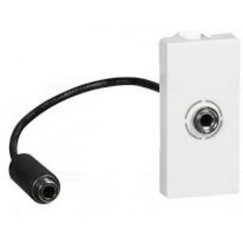 Legrand 078779 Program Mosaic 3,5mm Jack bemenet, elővezetékezett, 1 modulos, fehér Biztonságos fizetés