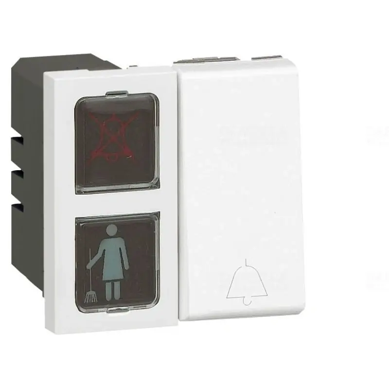 Kiárusítás Legrand 077047 Program Mosaic hotelszoba-állapot kijelző, jelzőlámpa és csengőnyomó, 2 modul