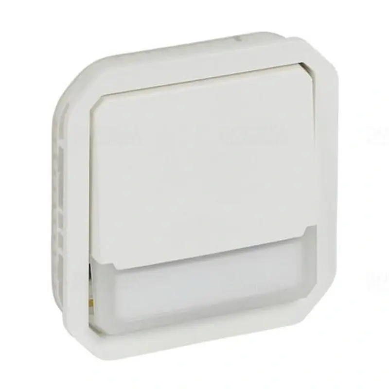 Plexo 55 váltóérintkezős nyomó jelzőfénnyel, címketartóval 10A, fehér 069634L Legrand Rendeld meg most