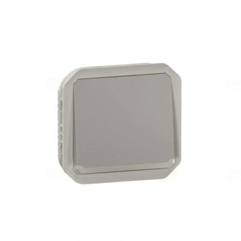 Újdonság Plexo 55 egypólusú nyomó jelzőfénnyel 10A, szürke 069542L Legrand