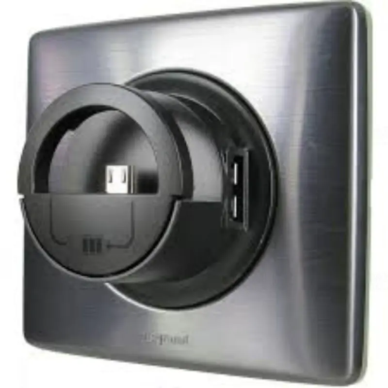 Legrand 067910 Céliane micro USB dokkolós töltőaljzat burkolat, grafit Legjobb ár