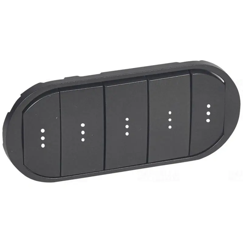 Legrand 067906 Céliane 5-ös billentyű, fényjelzős, grafit Olcsó