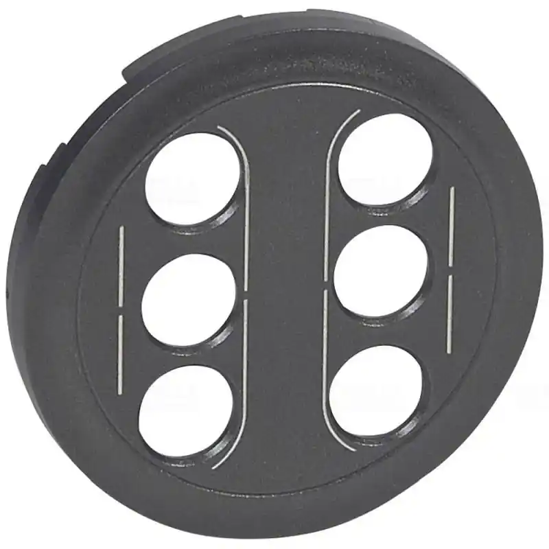 Legrand 067864 Céliane kettős RCA/YUV burkolat, grafit Expressz szállítás