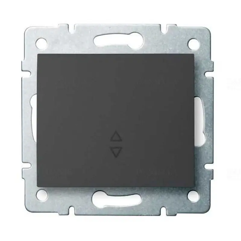 Kanlux 25250 LOGI 02-1050-141 GR grafit 106 süllyesztett váltókapcsoló, 10A 250Vfedlappal, keret nélkül Akció