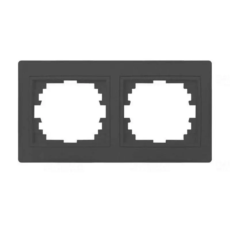 DOMO 01-1470-041 grafit vízszintes kettes keret Kanlux 24940 Autentikus