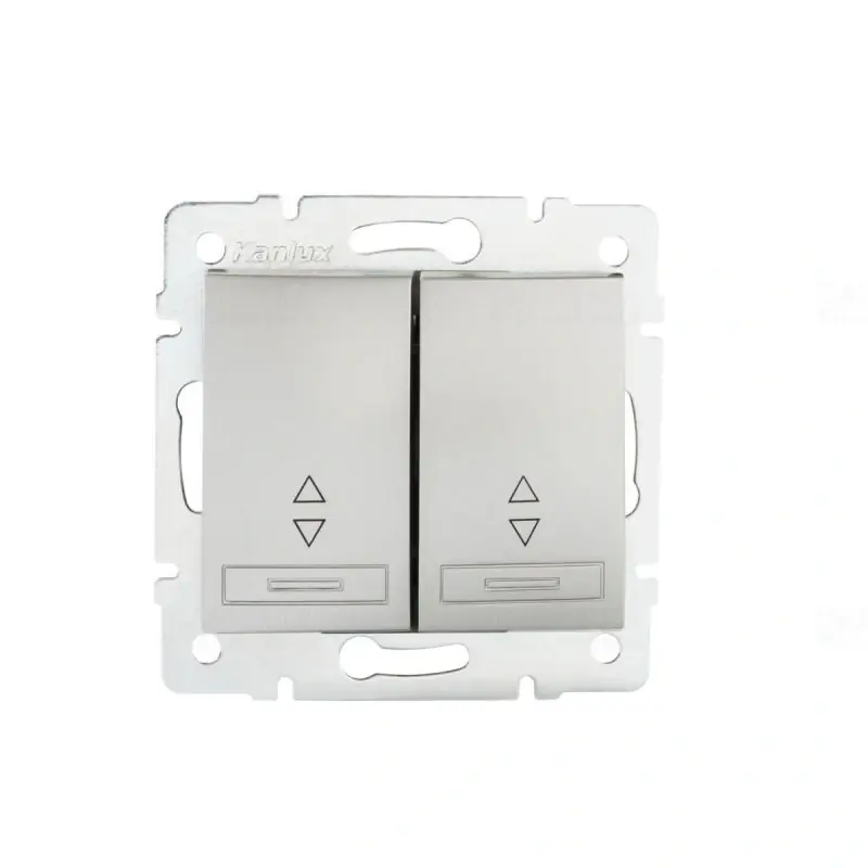 Kiárusítás DOMO 01-1060-243 ezüst dupla alternatív kapcsoló Kanlux 24837