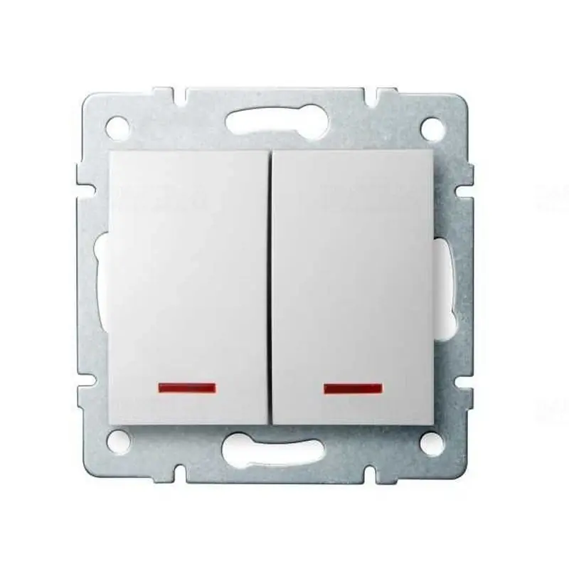 LOGI 02-1120-102 fehér Jelzőfényes csillárkapcsoló 10AX - 250V Kanlux 25079 Ajánlat