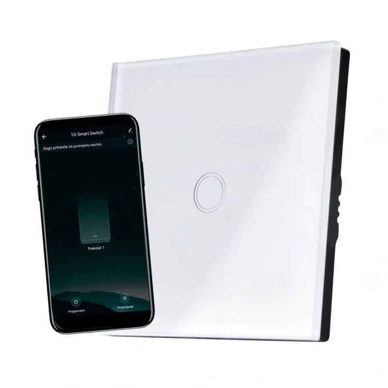 COMMEL 265-501 WiFi-s okos kapcsoló 1 csatornás érintős, 100 / 800W 2,4GHz Rendeld meg most