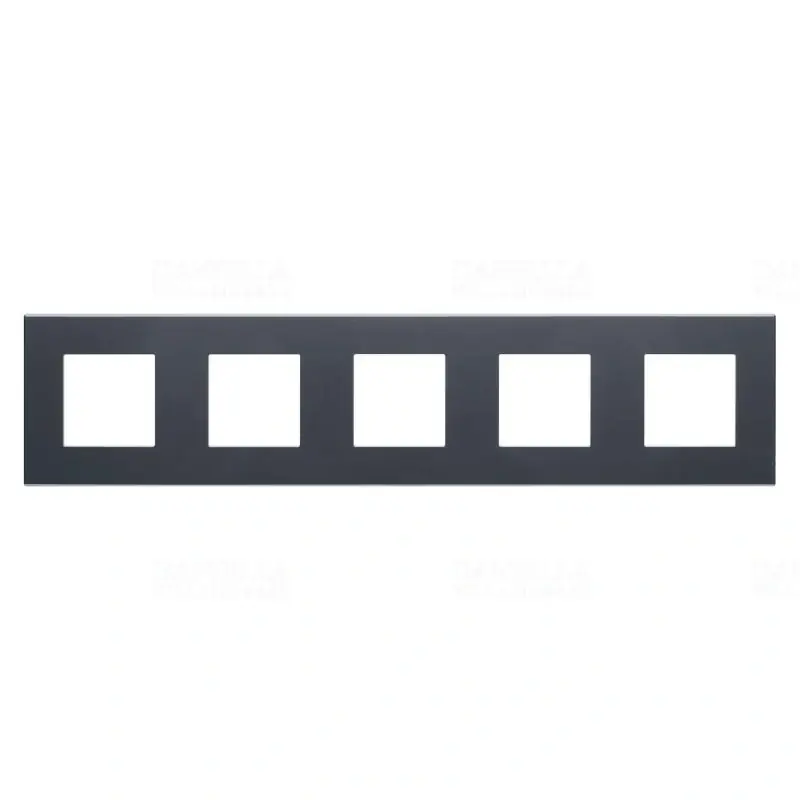 DAHLIA antracit szürke keret 5-ös vízszintes/függőleges GW35905AN Gewiss Biztonságos fizetés