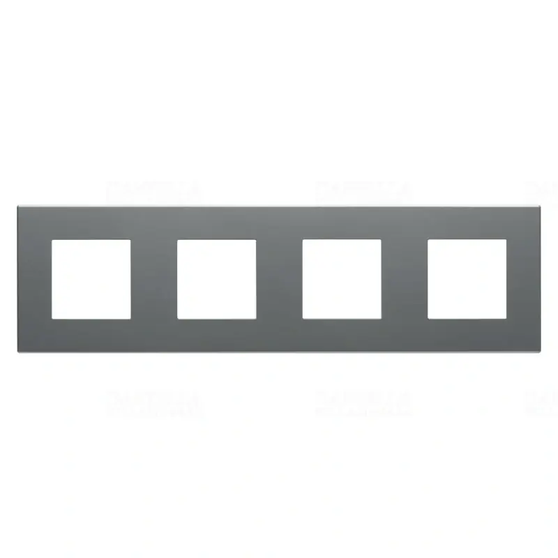 Pénzvisszafizetés DAHLIA sötétszürke keret 4-es vízszintes/függőleges GW35904AD Gewiss