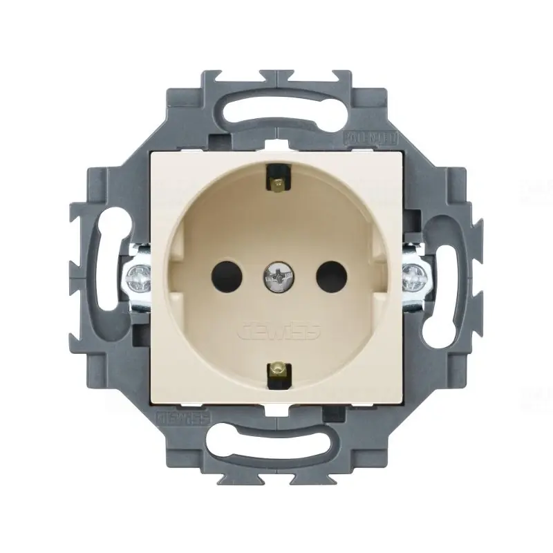 DAHLIA elefántcsont 2P+F (GYV) biztonsági zsalus csatlakozóaljzat, csavaros GW35202Y Gewiss Kedvezmény