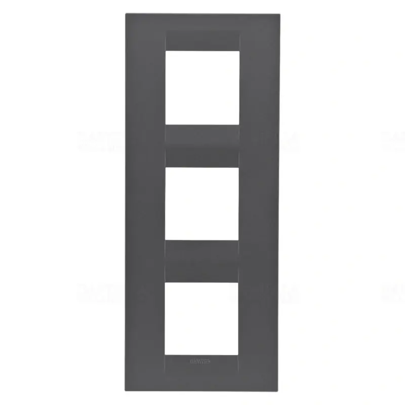 Chorus GEO matt fekete 3-as függőleges keret (2+2+2 modul) GW16427VN Gewiss Alacsony ár