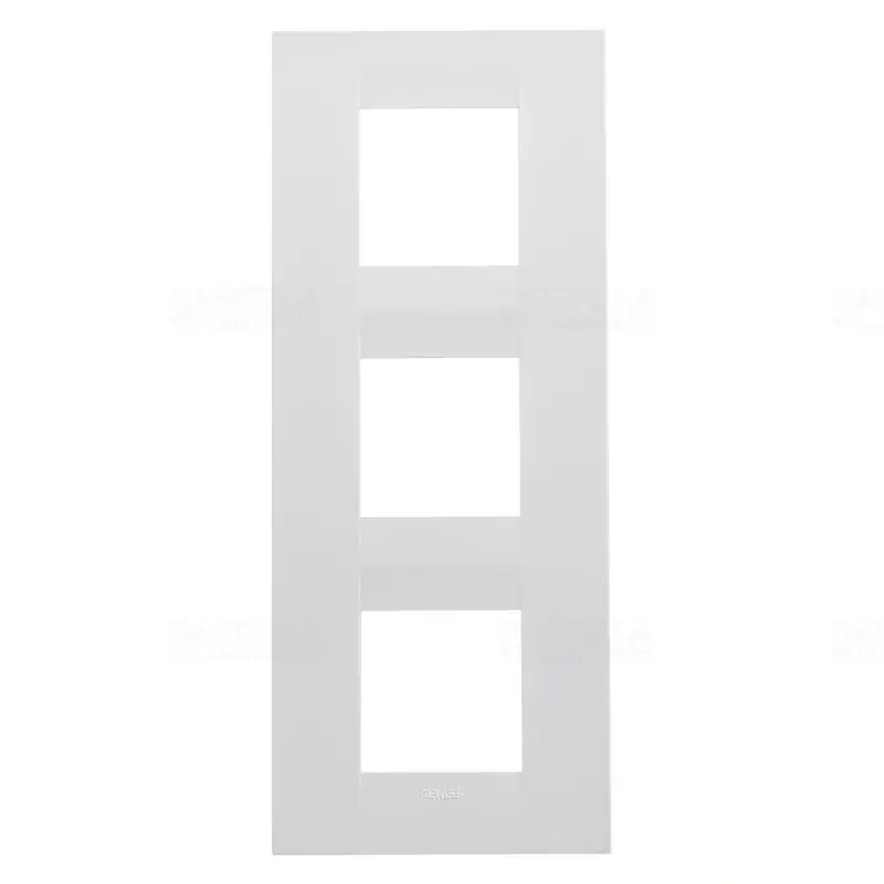 Népszerű Chorus GEO tejfehér 3-as függőleges keret (2+2+2 modul) GW16427TB Gewiss