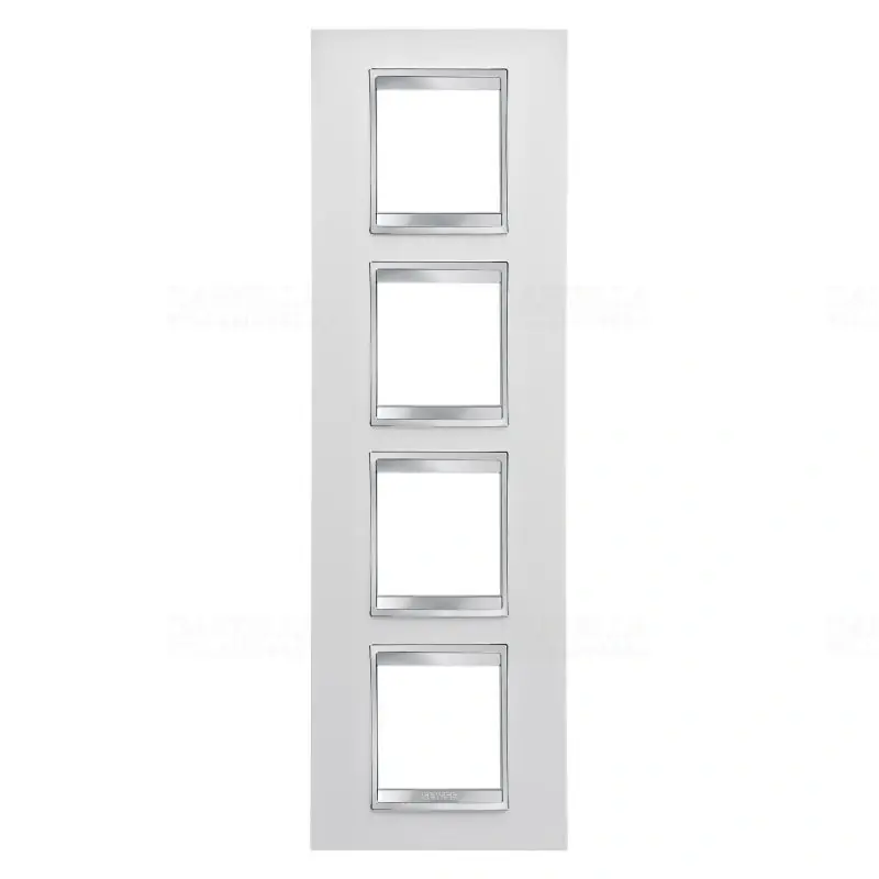 Chorus LUX fehér 4-es függőleges keret (2+2+2+2 modul) GW16229TB Gewiss Eredeti