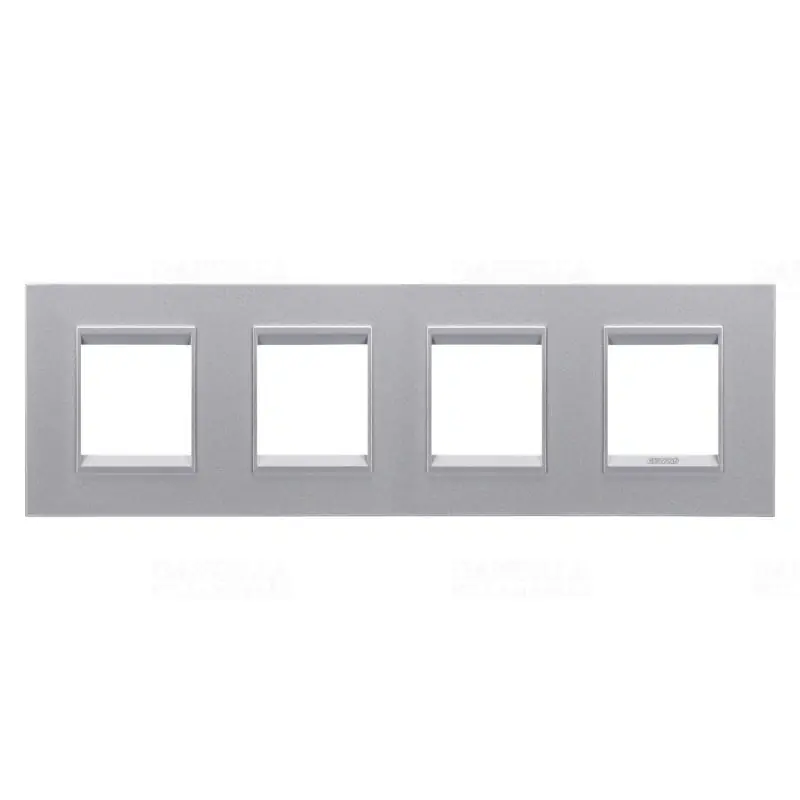 Kiárusítás Chorus LUX monokróm titánium 4-es vízszintes keret (2+2+2+2 modul) GW16228YT Gewiss