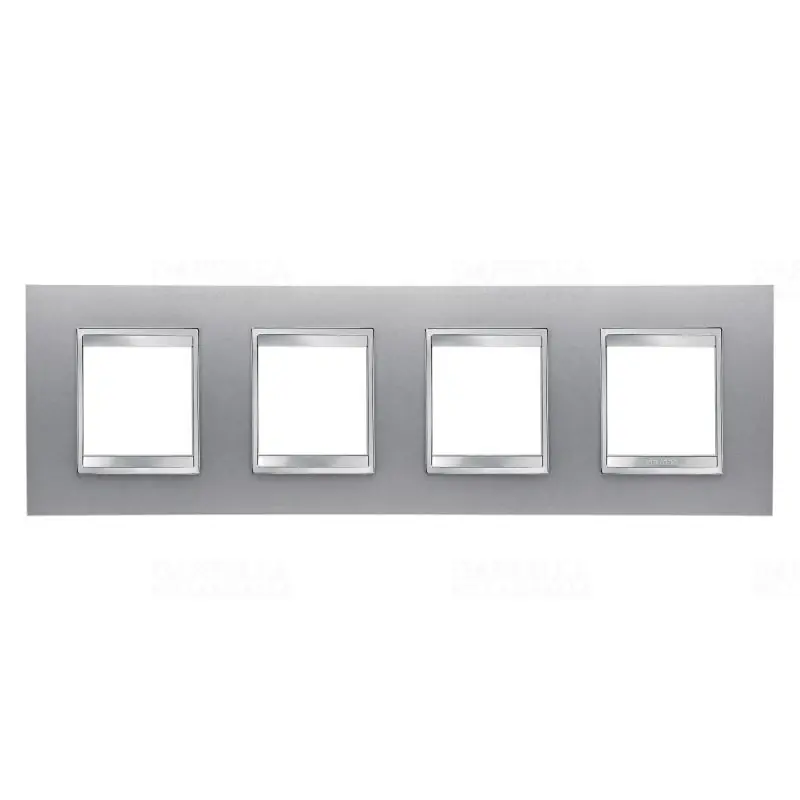 Vedd meg most Chorus LUX titánium 4-es vízszintes keret (2+2+2+2 modul) GW16228VT Gewiss