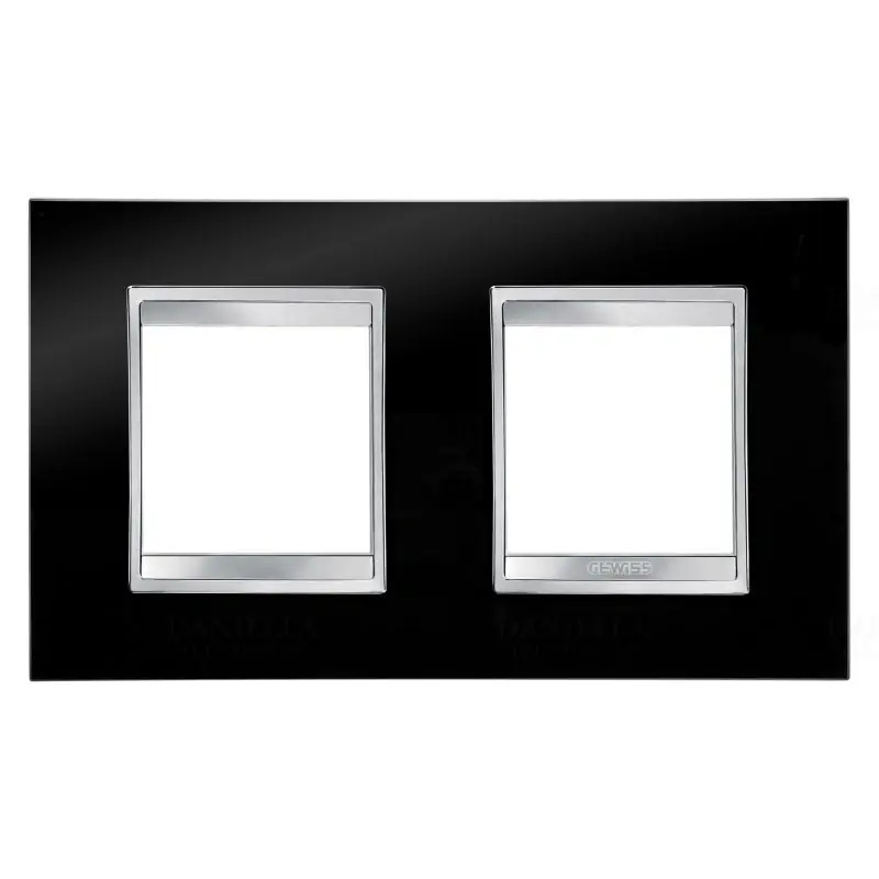 Újdonság Chorus LUX tinta fekete 2-es vízszintes keret (2+2 modul) GW16223TN Gewiss