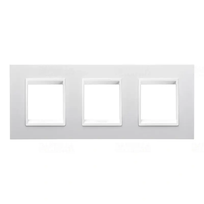 Chorus LUX monokróm tejfehér 3-as vízszintes keret (2+2+2 modul) GW16226YB Gewiss Kedvezmény