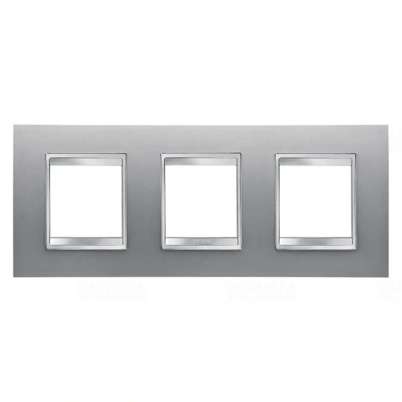 Kedvezmény Chorus LUX titánium 3-as vízszintes keret (2+2+2 modul) GW16226VT Gewiss