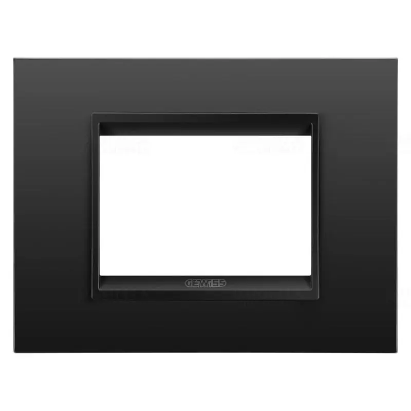 Legjobb ár Gewiss LUX olasz keret fém 3 modulos monokróm matt fekete ChorusmartGW16203XM