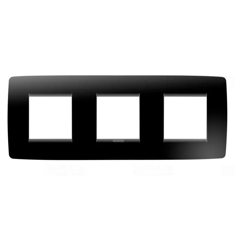 Gyors szállítás Chorus ONE tinta fekete 3-as vízszintes keret (2+2+2 modul) GW16126TN Gewiss