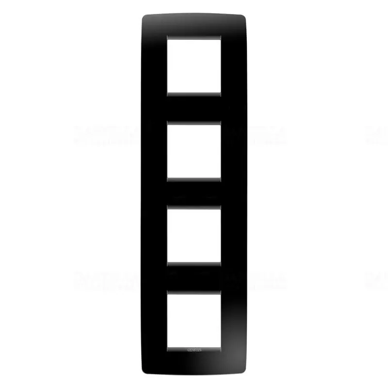 Chorus ONE tinta fekete 4-es függőleges keret (2+2+2+2 modul) GW16129TN Gewiss Kiváló minőség