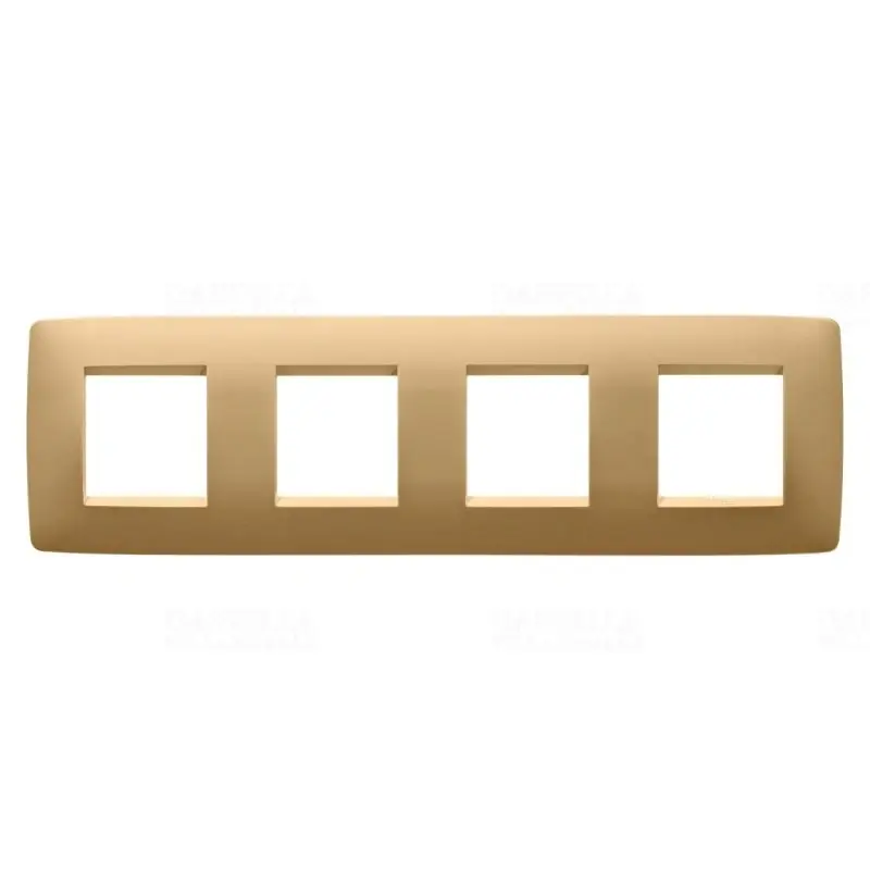 Pénzvisszafizetés Chorus ONE arany 4-es vízszintes keret (2+2+2+2 modul) GW16128VO Gewiss