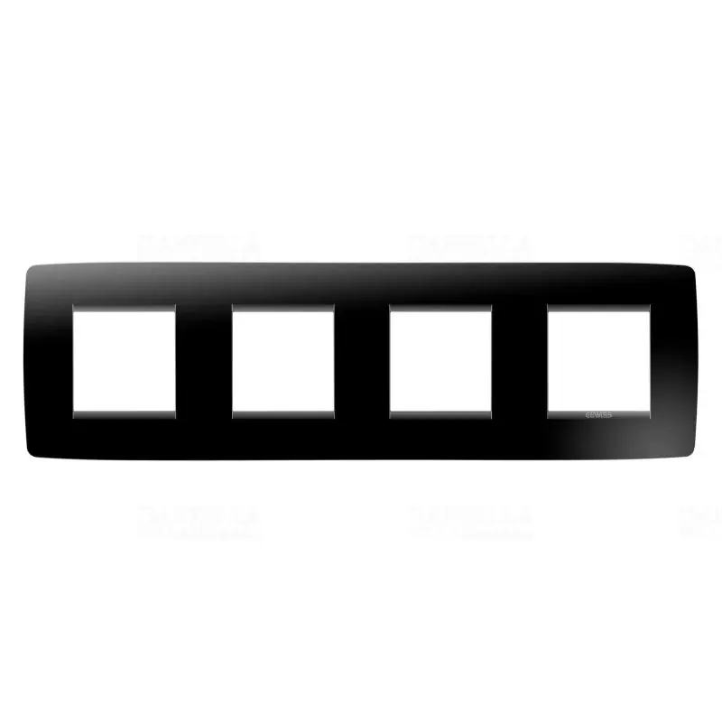 Chorus ONE tinta fekete 4-es vízszintes keret (2+2+2+2 modul) GW16128TN Gewiss Autentikus