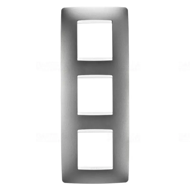 Chorus ONE titánium 3-as függőleges keret (2+2+2 modul) GW16127VT Gewiss Prémium