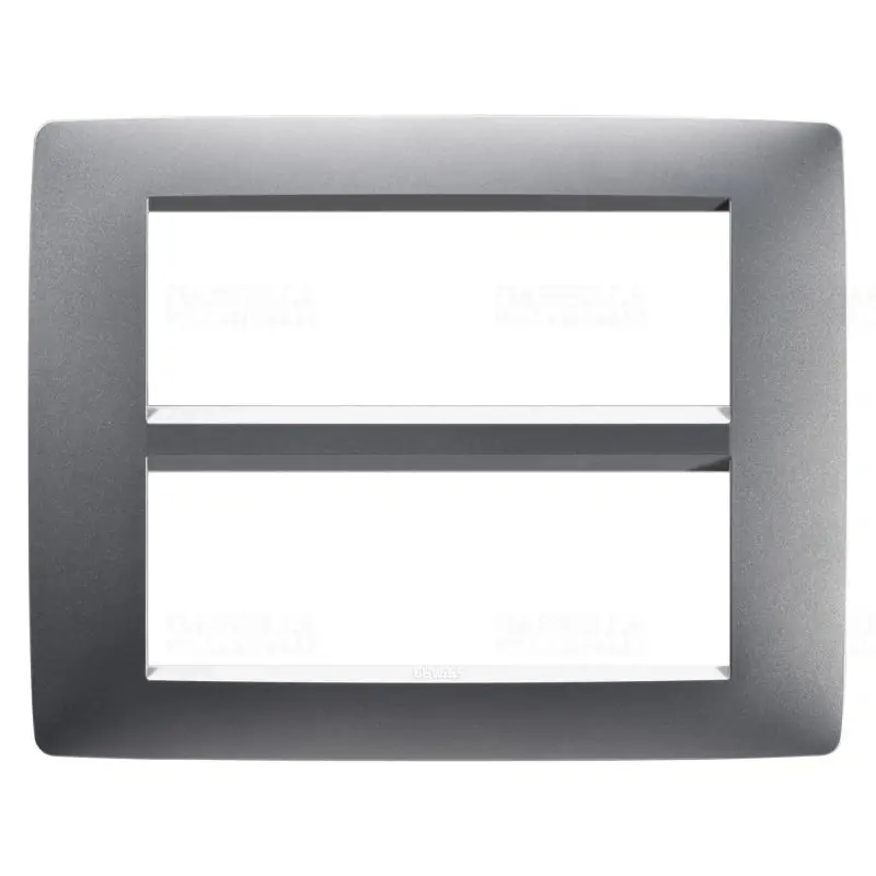 Rendeld meg most Gewiss Chorus One titánium vízszintes 6-os keret két soros 6+6modul GW16112VT