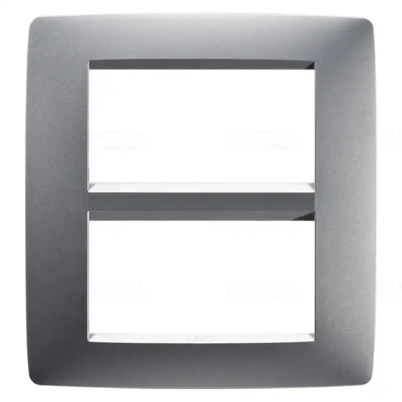 Gewiss Chorus One titánium vízszintes 4-es keret két soros 4+4modul GW16108VT Expressz szállítás