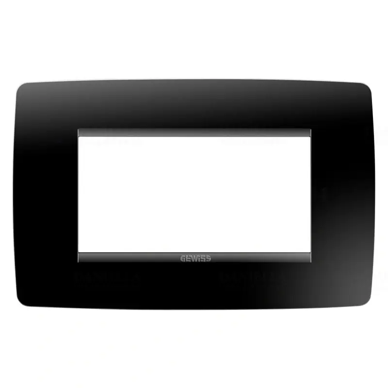 Díszkeret Chorus one 4 modulos, fekete (olasz) GW16104TN Akció