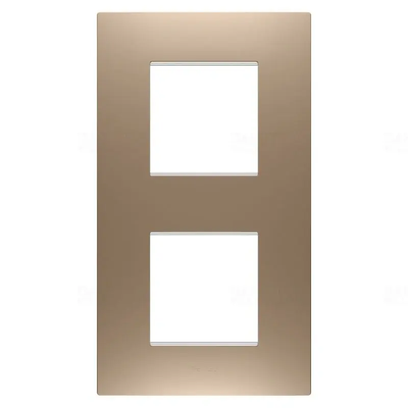 Biztonságos fizetés Chorus EGO sárgaréz 2-es függőleges keret (2+2 modul) GW16024CS Gewiss