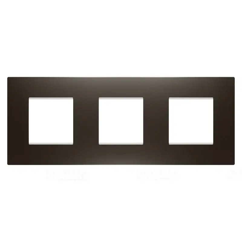 Kiváló minőség Chorus EGO barna árny 3-as vízszintes keret (2+2+2 mod) GW16026BS Gewiss