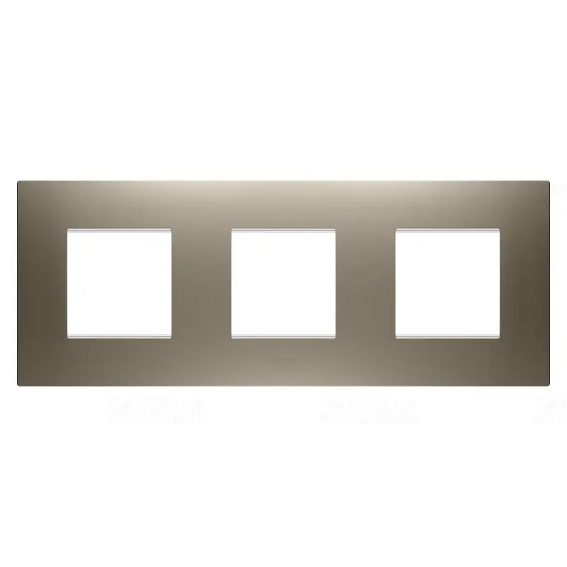 Chorus EGO világos bronz 3-as vízszintes keret (2+2+2 mod) GW16026BR Gewiss Eredeti