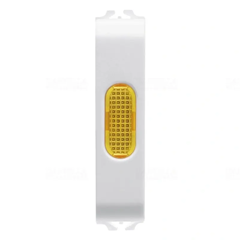 Csak ma Chorus matt fehér Szimpla jelzőlámpa, borostyán 1/2 modulos GW15644 Gewiss