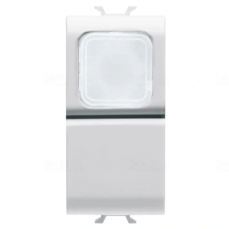 Chorus matt fehér Nyomógomb opál fénykibocsátó lencsével, LED nélkül, NO 16A, 1 modulos GW15144 Gewiss Olcsó