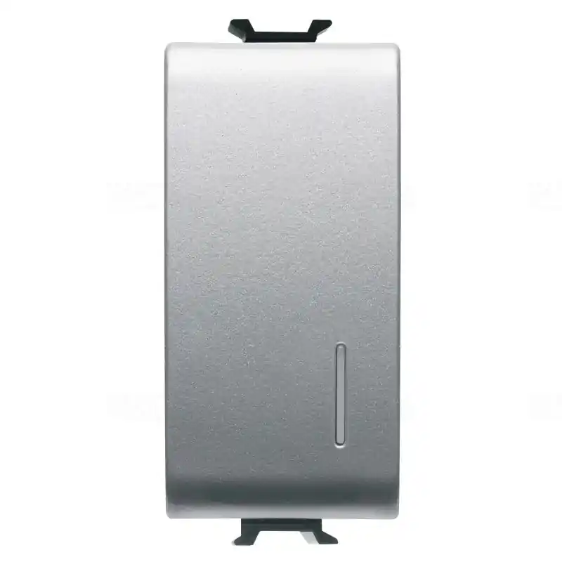 Prémium Chorus titánium Elektronikus nyomógomb, relék és fényerőszabályzók vezérlésére, jelzőfényezhető 1 modulos GW14912 Gewiss