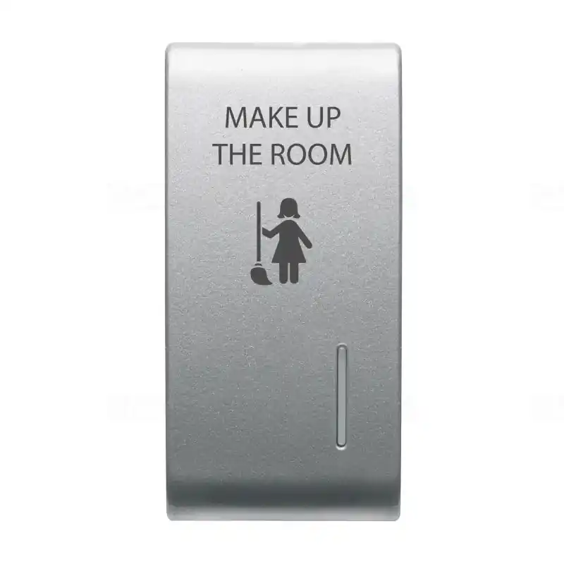 Ingyenes szállítás Chorus titánium Cserélhető kapcsológomb, jelzőfényezhető /Takarítást kérek/ 1 modulos GW14732 Gewiss