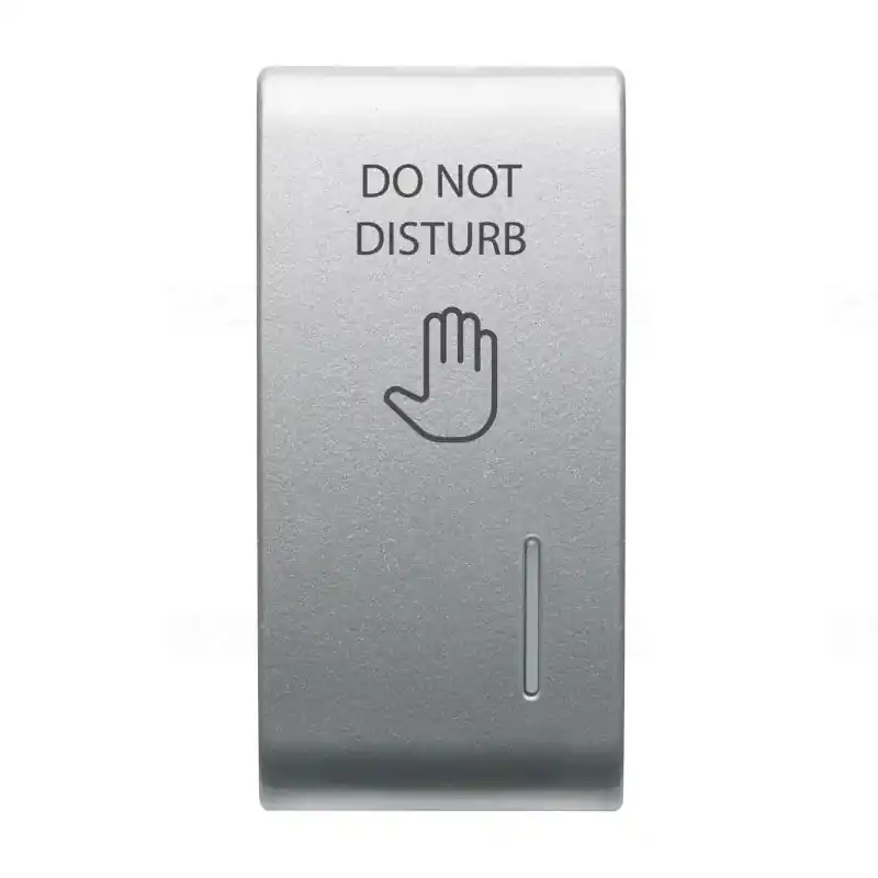 Chorus titánium Cserélhető kapcsológomb, jelzőfényezhető /Ne zavarjanak/ 1 modulos GW14731 Gewiss Ingyenes szállítás