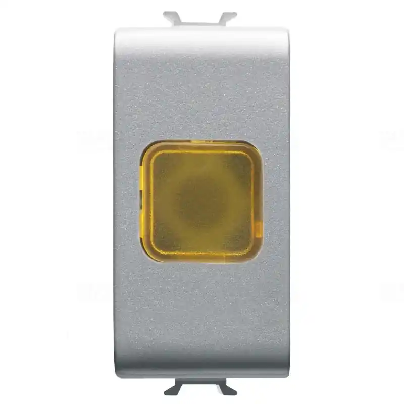 Újdonság Chorus titánium Szimpla jelzőlámpa, borostyán 1 modulos GW14624 Gewiss