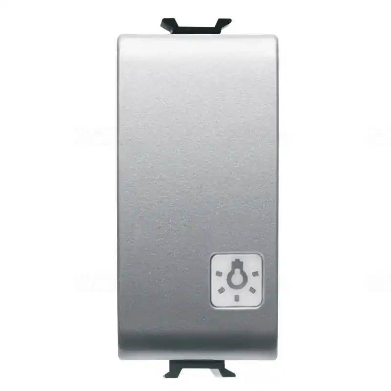 Chorus titánium Nyomógomb jelzőfényezhető, cserélhető szimbólum lencsével, lámpa jellel, NO 16A, 1 modulos GW14151 Gewiss Legjobb ár