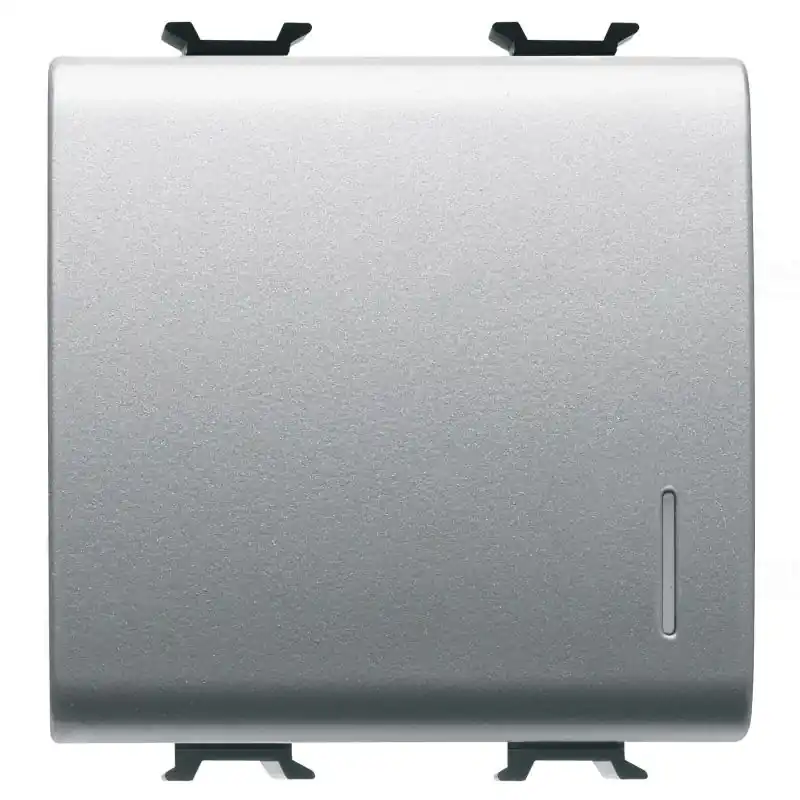 Utolsó esély Chorus titánium (106) Váltókapcsoló, jelzőfényezhető 2 modulos 16AX GW14072 Gewiss