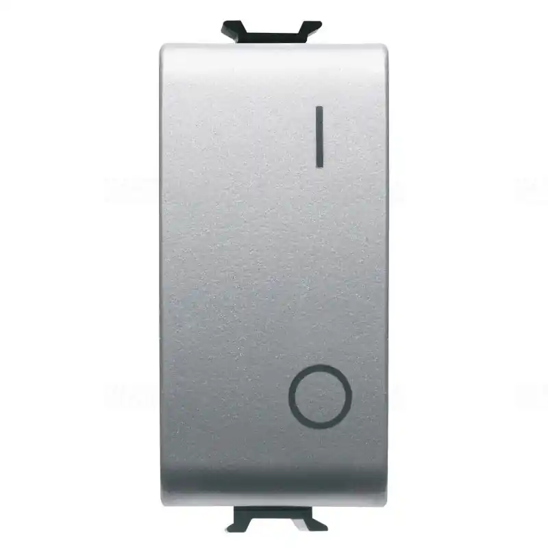 Chorus titánium (102) Kétpólusú kapcsoló, 0/I szimbólummal 1 modulos 16AX GW14004 Gewiss Ingyenes szállítás