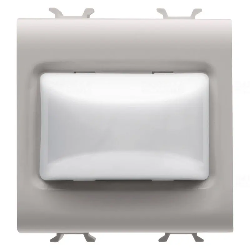 Chorus természetes bézs Domború jelzőlámpa, opál 12V AC/DC / 230V AC 50/60Hz 2 modulos GW13631 Gewiss Kiváló minőség