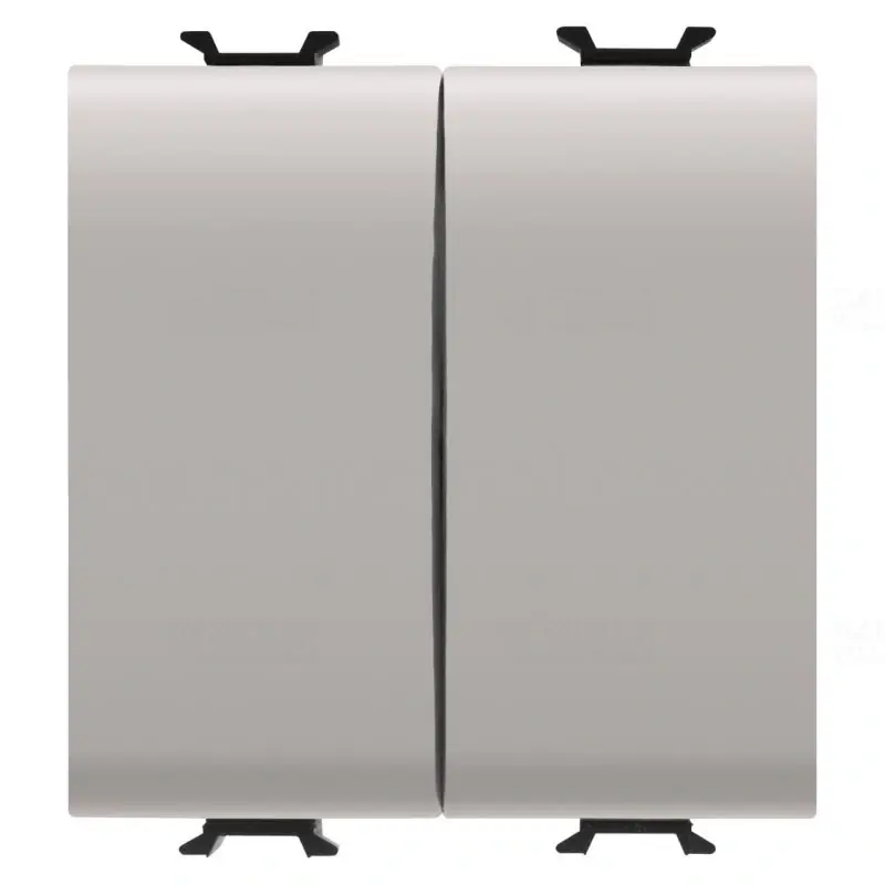 Utolsó esély Chorus természetes bézs (106+6) Kettős váltókapcsoló, rugós 2 modulos 16AX GW13078F Gewiss