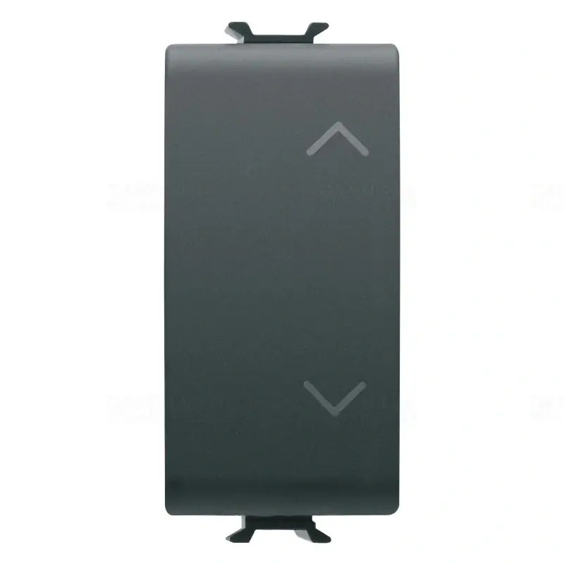 Expressz szállítás Chorus matt fekete Elektronikus nyomógomb dupla, BUSZ interfész vezérléshez 1 modulos GW12914 Gewiss