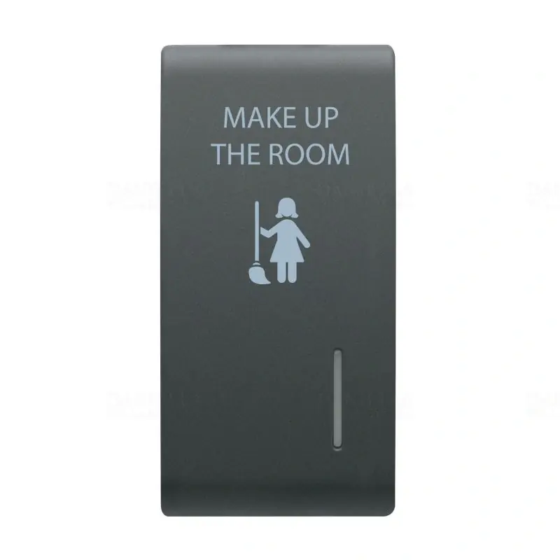 Ingyenes szállítás Chorus matt fekete Cserélhető kapcsológomb, jelzőfényezhető /Takarítást kérek/ 1 modulos GW12732 Gewiss