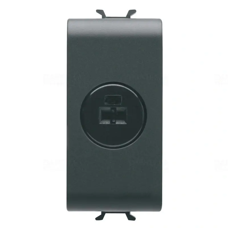 Chorus matt fekete Audio/video aljzat-hangszóró csatlakozóval, 1 modulos GW12454 Gewiss Biztonságos fizetés